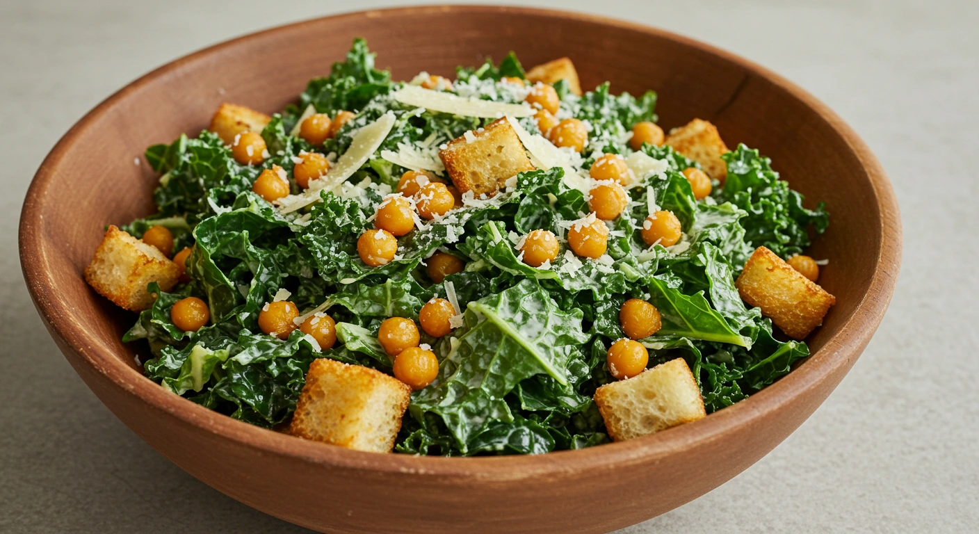 Kale Caesar Salad with Crispy Chickpeas - tertiary view